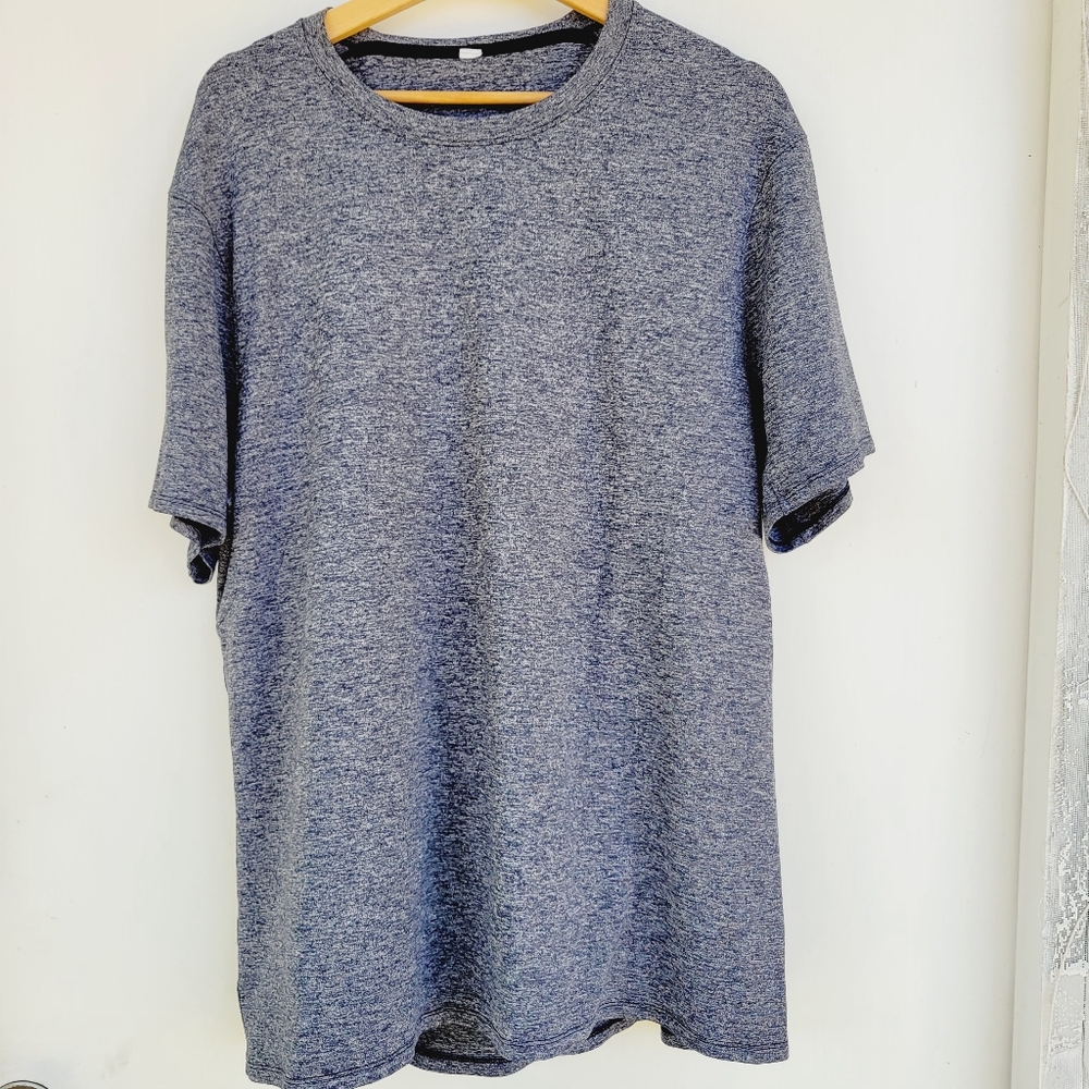Lululemon Basic Tee Short Sleeve Activewear Crewneck Spacedye Grey size XL